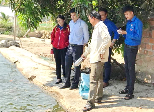 Đoàn công tác thăm mô hình kinh tế của anh Đặng Ngọc Duẩn tại xã Đăk Ngọk, huyện Đăk Hà